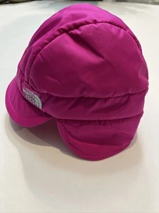 NWT Pink Girls Authentic North Face Baby Flapjacks Hat Size XXS - Picture 1 of 10
