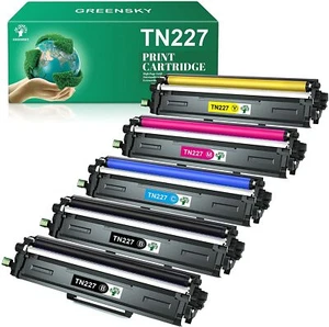 5Pack TN227 TN223 Toner Cartridge replacement for Brother HL-L3210CW HL-L3230CDN - Picture 1 of 5