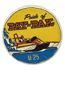 Spilla idroplano vintage Pride Of Pay N Pak U-25 retro 2 7/8 pollici - Foto 1 di 2
