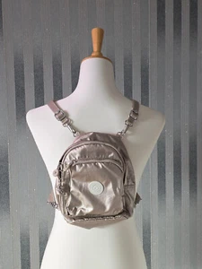 Kipling Rucksack silber grau metallic NEUwertig - Bild 1 von 4