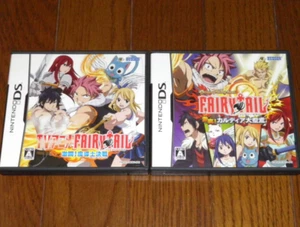 Lot 2 FAIRY TAIL Gekitou Madoushi & Kardia Daiseidou Nintendo DS Japan Tested - Picture 1 of 2