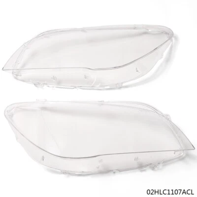 Par de cubiertas de lente de faro aptas para BMW F01 F02 740i 740Li 750i 750Li 2009-2015 Foto 1 de 4