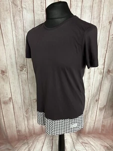 Adidas Originals Mens T-Shirt Bonded Block Tee Medium Zig Zag G69012 Rare - Picture 1 of 15