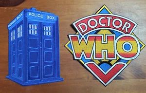 DOCTOR WHO Deluxe 8" JACKE Patch Sammlung - Ihre Wahl oder 2er Set - USA Versand - Bild 1 von 3