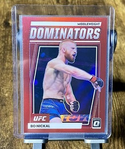 2023 Donruss Optic UFC Bo Nickal Dominators 51/99 Red Prizm Rookie RC #25