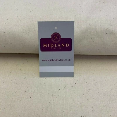 £3.25 100% cotton Natural Calico Craft Medium Weight Fabric 150cm M38 - Image 1 of 4