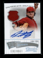 DAVID HOLMBERG 2014 PANINI CLASSICS ROOKIE AUTO JERSEY #/299 AG6594
