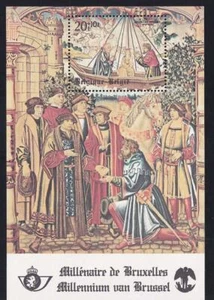 Belgium 1979 Millennium Tapestry, MNH semi-postal S/S, sc#B982 - Picture 1 of 1