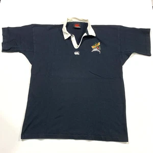 RARE Vintage Canterbury Rugby Team Polo Black Shirt Men’s XL World Rugby Bug - Picture 1 of 7