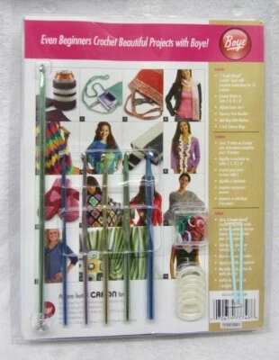 NEW Boye I Taught Myself Crochet 16 Fun & Easy Patterns KIT Left & Right Hand - Image 1 of 3