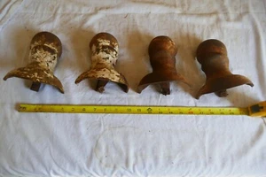 Antiguo juego de 4 patas de garra de hierro fundido lote patas de bañera 25-22-A - Imagen 1 de 7