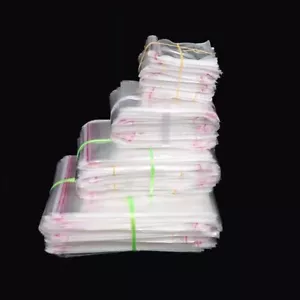 1000x Multi-Size Clear Cellophane Plastic Bag Packing Opp Self Adhesive Seal Bag - Picture 1 of 14