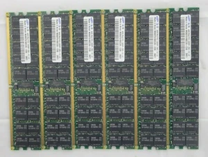 Lot of 6 - Samsung 4GB 2Rx4 M393T5160CAZ-CE6 Server Memory  - Picture 1 of 5