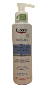 Eucerin Dermatoclean Face Cleansing Milk 200ml Hyaluron Gentle Fr Sensitive Skin - Picture 1 of 1