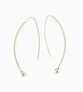 Silpada W1307 Sterling Silver Balancing Act Threader Earrings - Picture 1 of 4