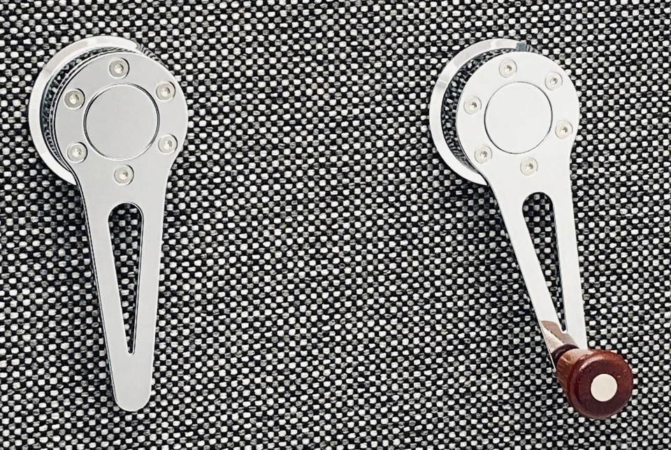 Bielas de ventana cromadas y tirador de puerta para VW Beetle 49-66 Karmann Ghia 55-66 Type3 Foto 1 de 1