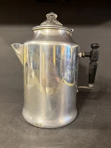 Vintage Paramount 12 Tassen Aluminium Kaffeekanne Kaffeemaschine Camping Wohnmobil Cowboy USA - Bild 1 von 15