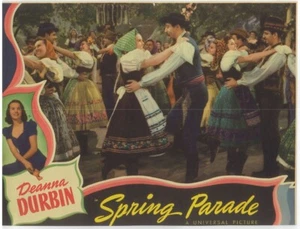 2 DEANNA DURBIN Spring Parade Orig 1940 Lobby Cards - Picture 1 of 4