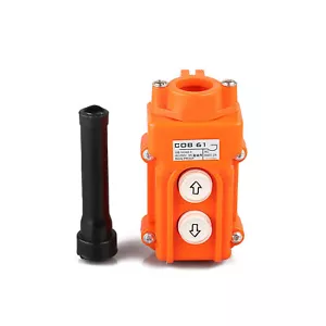 COB-61 Crane Pendant Control Station UP Down Hoist Push Button New - Foto 1 di 4