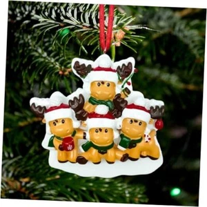 2024 Christmas Decorations for Home Decor, Resin Christmas Ornaments 4 Deers - Picture 1 of 8