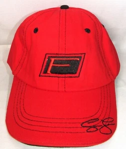 CAIN F Straight Ligero Cigar Hat/Cap Olivia Cain Signed Red/Black (61cm, L/XL) - Picture 1 of 9
