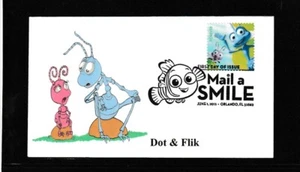 Paul Wagner Mail a Smile Dot & Flik First Day Cover - Picture 1 of 1