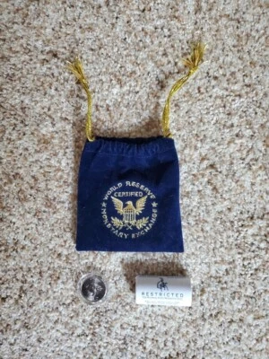 2007 P Wyoming State Quarter Roll US Mint Restricted w/US mint bag and coin - Image 1 of 3