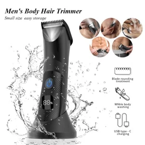 Electric Ball Trimmer for Men Pubic Hair Waterproof Groin Body Shaver Portable - Picture 1 of 11