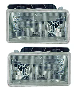 Headlights Front Lamps Pair Set for 91-96 Dodge Dakota Left & Right - Picture 1 of 1