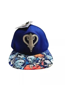 Disney Kingdom Hears II Logo Cap Blue One Size Snapback Hat  - Picture 1 of 12