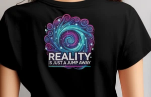 Trippy Reality T-Shirt | Psychedelic Galaxy Graphic Tee | Festival Shirt L-3X - Picture 1 of 4