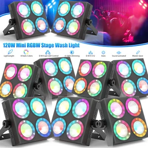 Luces Par Can 120W 4LED RGBW 4 en 1 Iluminador DMX DJ Fiesta Disco Escenario Luz de Lavado - Imagen 1 de 22