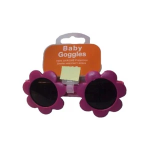 New With Tags Pink Flower Baby Goggles Sunglasses  - Picture 1 of 3