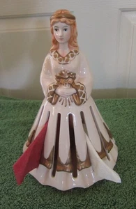 Porta tovaglioli natalizio vintage Lillian Vernon ~ statuina angelo signora - Foto 1 di 5
