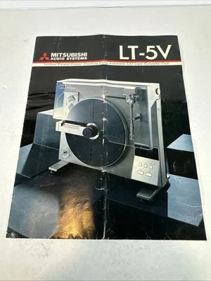 Póster folleto de ventas de tocadiscos de seguimiento lineal Mitsubishi LT 5V - Imagen 1 de 4