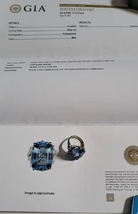 Anillo Espinela Sintética y Oro Blanco 10k con Diamantes y GIA t3 - Imagen 1 de 9