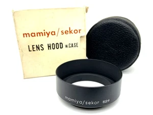Mamiya Sekor 52mm Gegenlichtblende ⌀52 Metall mit Tasche und OVP Sonnenblende - Bild 1 von 2