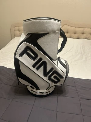 Ping Golf Den Caddy 复古迷你高尔夫包/垃圾桶 罕见! — 第 1/4 张图片
