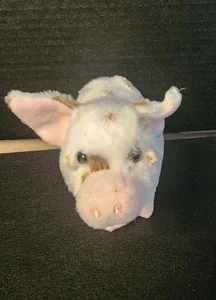DOUGLAS CUDDLE TOYS WHITE SPOTTED PIG 5" STUFFED ANIMAL TOY - Picture 1 of 8