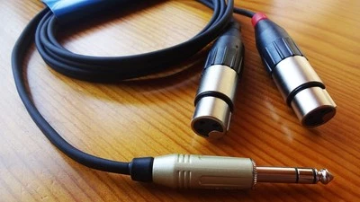 Pro Snake Stereo Summing Cable XLR Jack Plug Mixing Audio Adapter Sum Y Thomann - Image 1 of 4