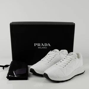 Prada Triangle Logo Padded Sneakers 5.5 143662926 - Picture 1 of 11