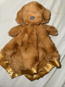 Cloud Island Brown Doodle Puppy Dog Swirl Texture Plush Lovey Security Blanket - Picture 1 of 7