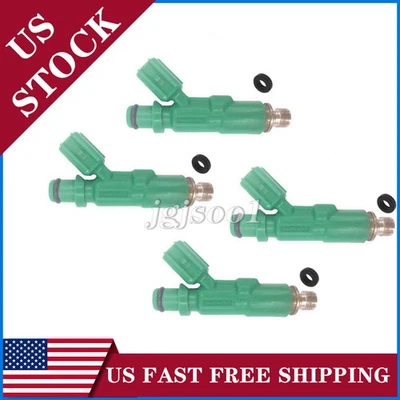 4Pcs Fuel Injectors 23250-21020 For 2000-2009 Toyota Prius Echo Scion xA xB - Изображение 1 из 4