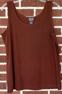 Additions by Chico’s Rust Colored Textured Tank Size 2 (Large) - Imagen 1 de 4
