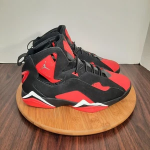 Nike Air Jordan True Flight Mens 8.5 Shoes Bred Black Red Basketball Sneakers - Picture 1 of 10