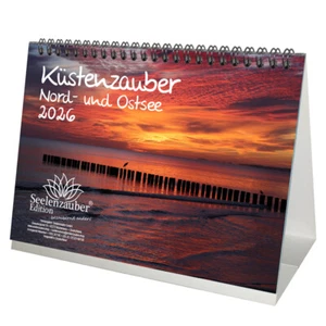 Küstenzauber Nord- und Ostsee DIN A5 Tischkalender für 2026 Urlaub Meer Küste - - Bild 1 von 1