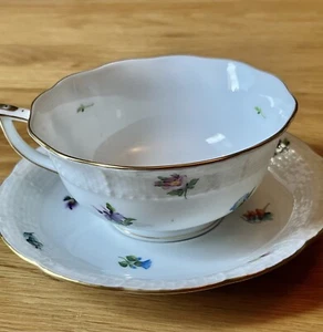 Herend Hungary Cups and Saucer - Thousand Flowers - Picture 1 of 5