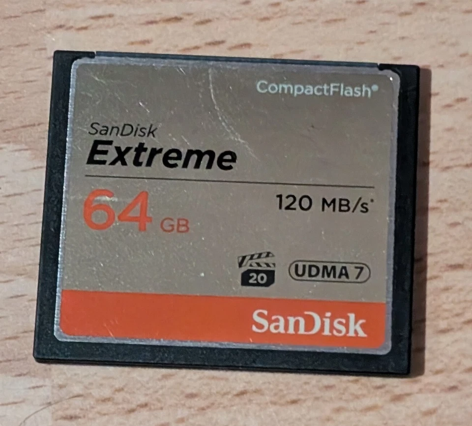 SanDisk Extreme 64GB Compact Flash Memory Card - SDCFXSB-064G-FFP - Image 1 of 1