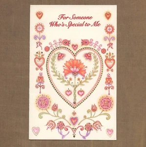 Vintage VALENTINE'S DAY Card FOR SOMEONE SPECIAL by American Greetings 1979 +✉ - Picture 1 of 6