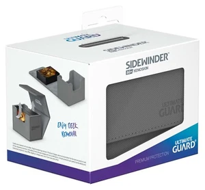 ULTIMATE GUARD GREY 80+ Monocolor SIDEWINDER DECK CASE Card Storage Box ccg mtg - Picture 1 of 3